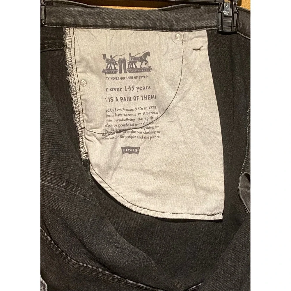 Levis 541 Athletic Taper Grey Jeans Mens W52 L34 Stretch Denim 18757-0078